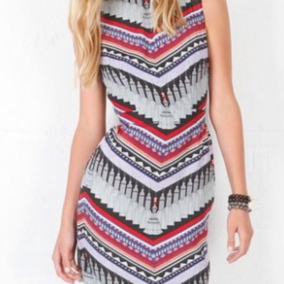 Mara Hoffman Blue and Brown Patterned Mini Dress - Picture 5 of 5